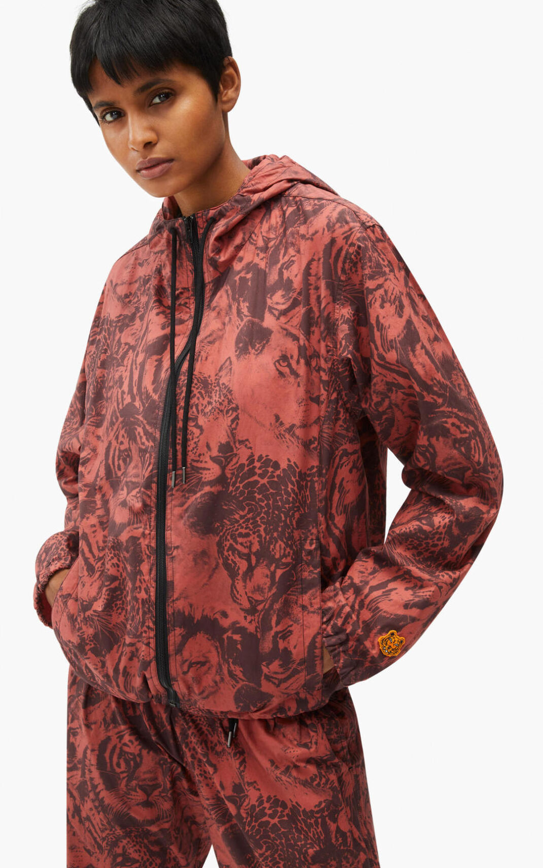 Vestes Kenzo Wildtigers zipped Homme Rose Foncé | BPRW-13580